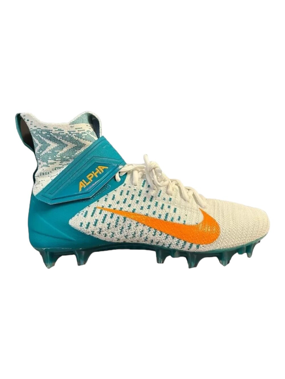 Nike Men’s Football Cleats Alpha Menace Elite 2, White Orange BV2077 108 Size 13